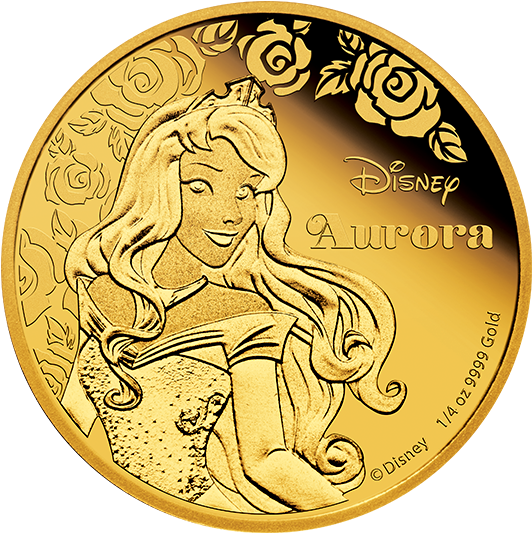 Pure Gold Coin - Disney Gold Princess Coin (570x570), Png Download