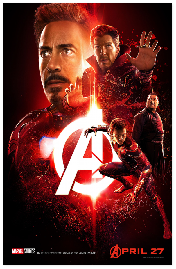 Avengers Infinity War Poster Iron Man (1024x1024), Png Download