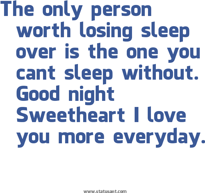 Good Night Inspirational Quotes - Love You Sleep Well (756x808), Png Download