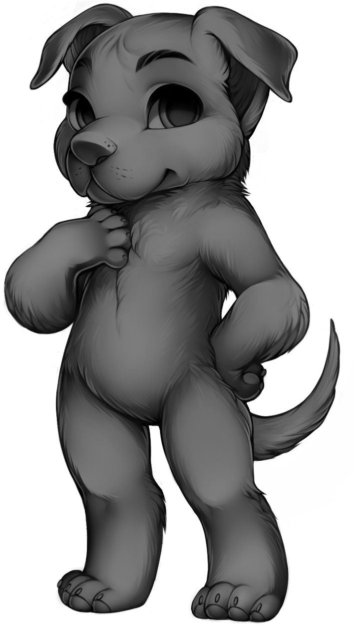 Canine Pitbull Base - Canine Base Furvilla (745x1251), Png Download