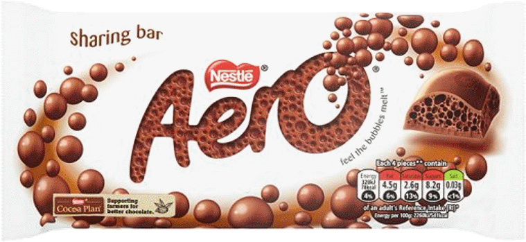 Aero Bubbly Milk Chocolate - Aero Milk (800x800), Png Download