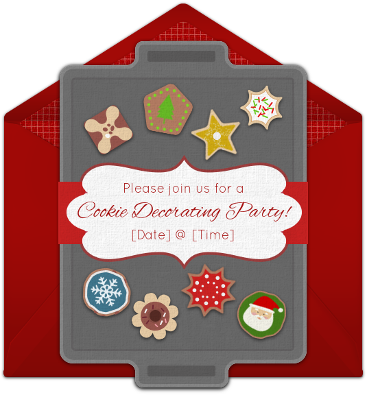 We Love These Christmas Cookie Online Invitations For - Cookie Exchange (650x650), Png Download