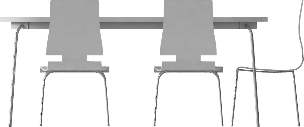 Grimle Table And 5 Chairs - Table And Chairs Front (1000x419), Png Download