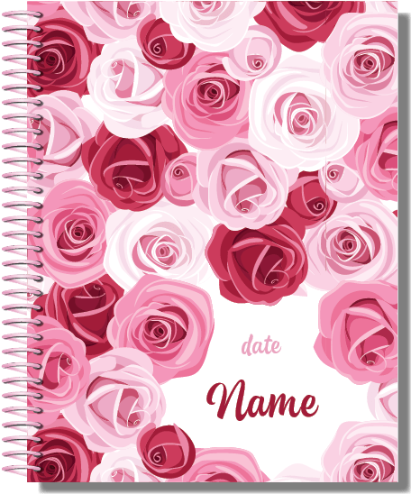 Personalised 2019 Teacher & Staff Diaries - Roses Are Red (488x633), Png Download