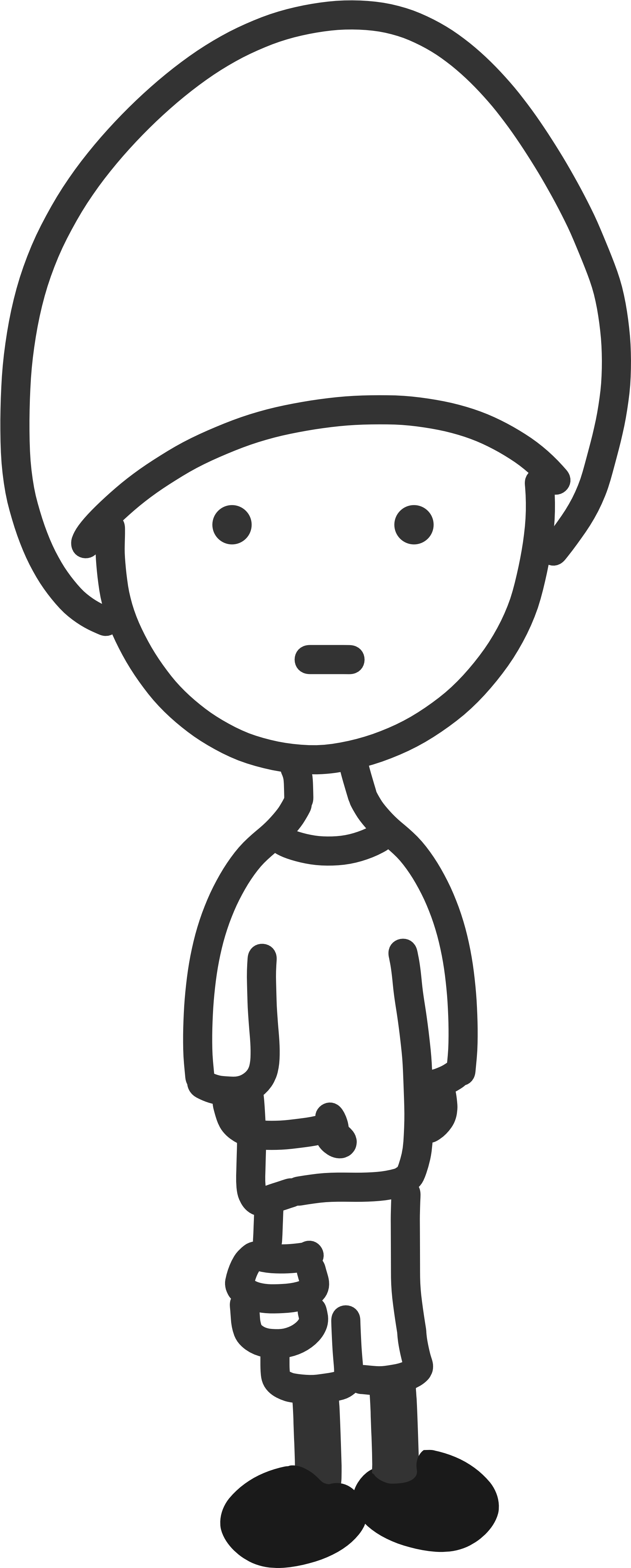 Graphic Freeuse Download Quiet Clipart Black And - Cartoon Black N White Boy (1969x4761), Png Download