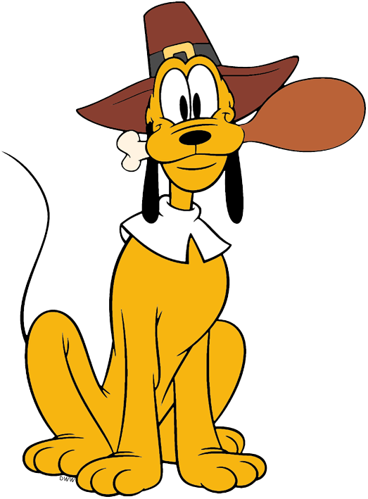 Dale Thanksgiving Pluto Thanksgiving - Happy Thanksgiving Disney Pluto (523x709), Png Download