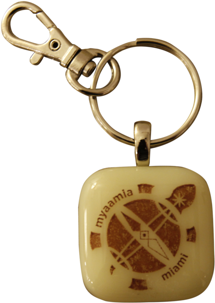 Miami University Heritage Glass Key Chain - Keychain (900x900), Png Download