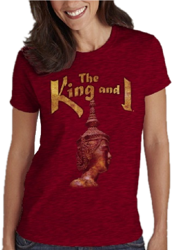 King And I Ladies Antique Cherry Tee- Customizable - Rodgers And Hammerstein's: The King (800x800), Png Download
