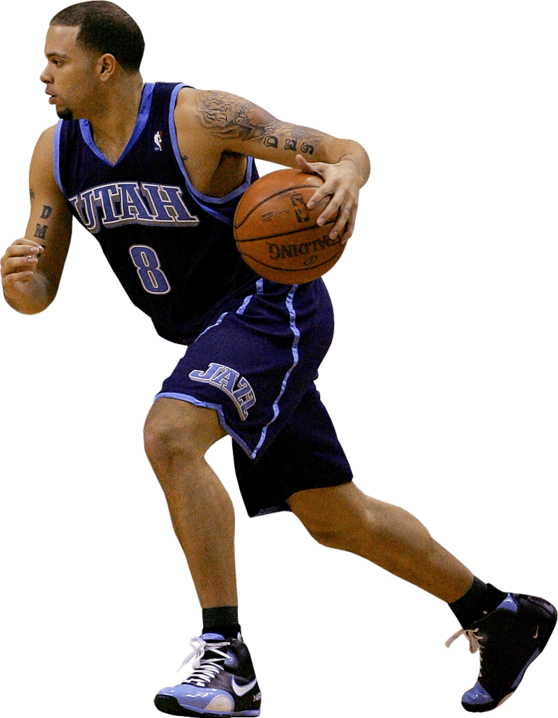 Deron Williams Dribbling Left - Deron Williams Png (800x1029), Png Download