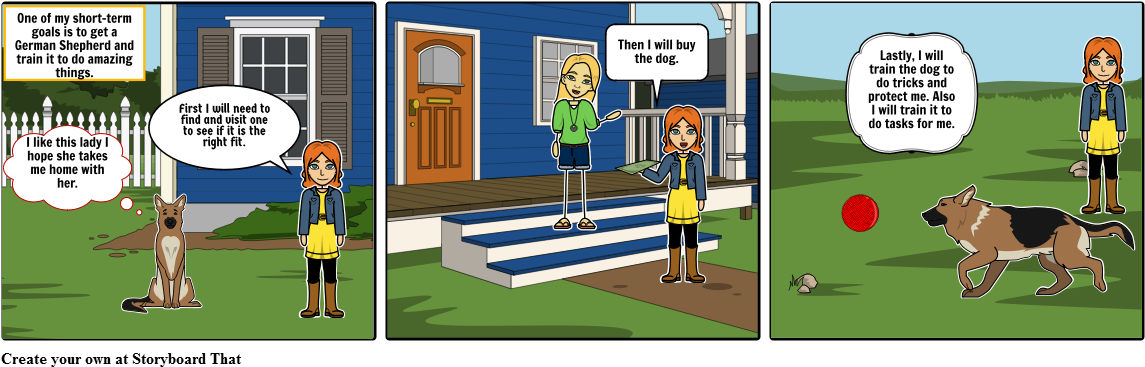 Getting A German Shepherd - Cartoon (1164x385), Png Download