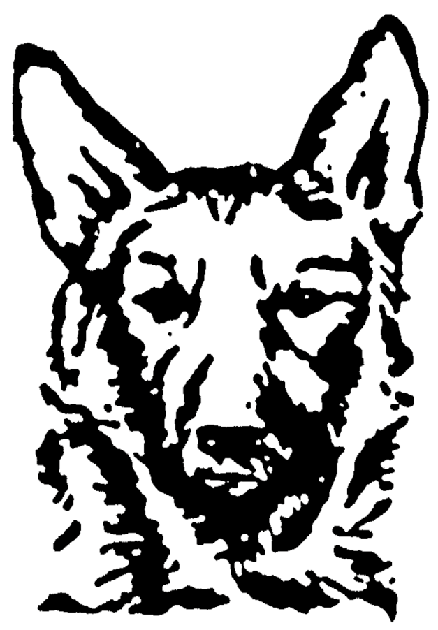 German Shepherd Dog Rubber Stamp - Police K 9 Decals (1000x1000), Png Download