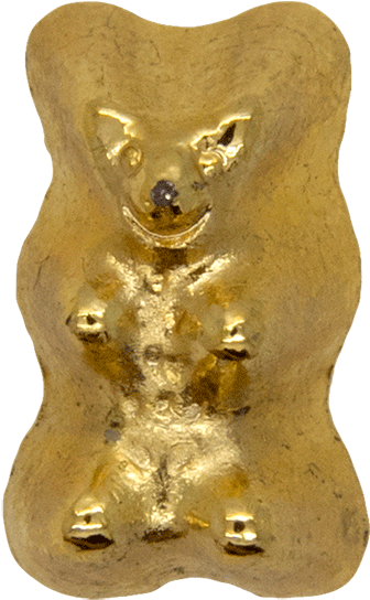 Gummy Bear Pin , Gold 3d - Gummy Bear (600x600), Png Download