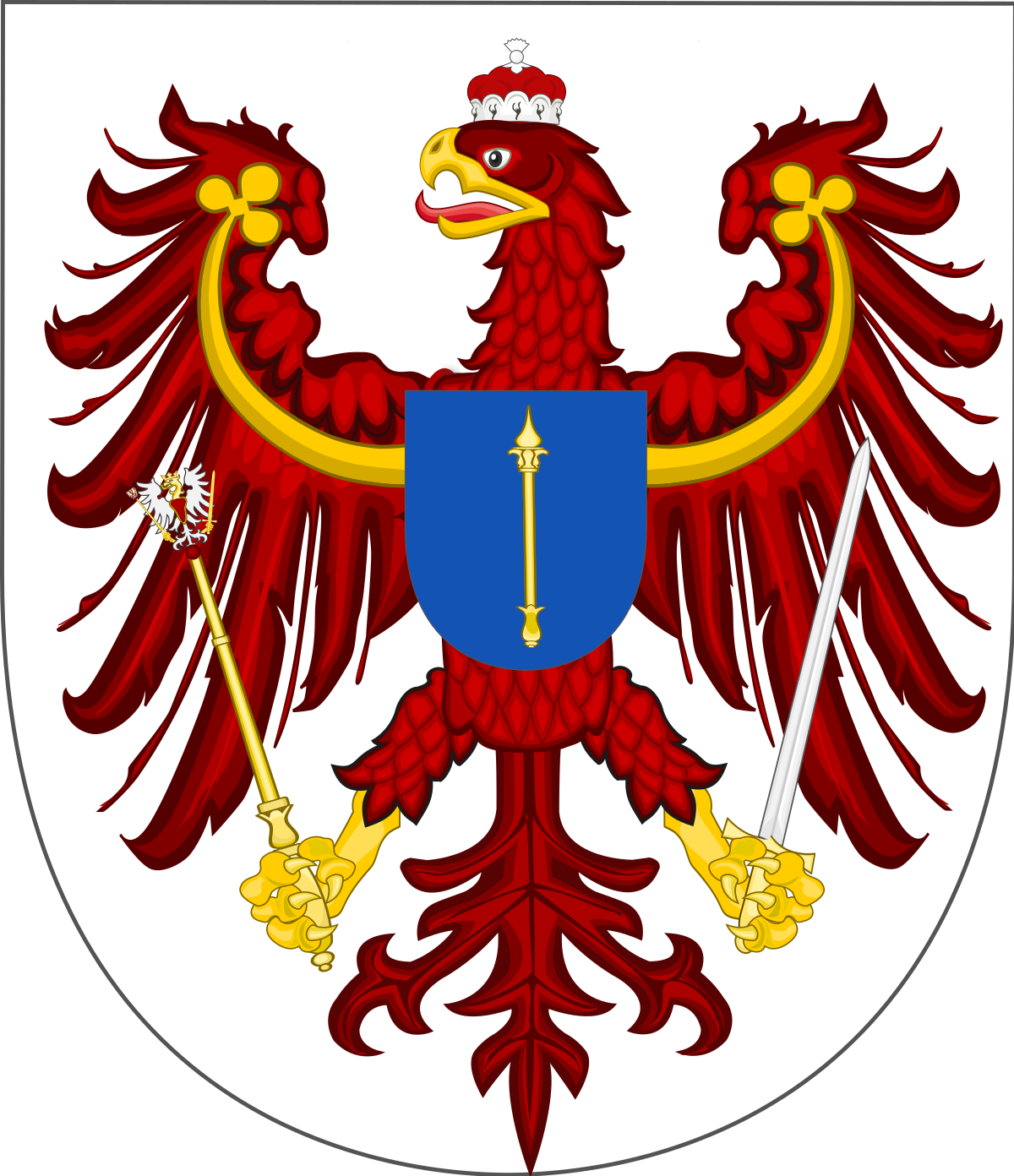 Coat Of Arms Of East Prussia (1200x1392), Png Download