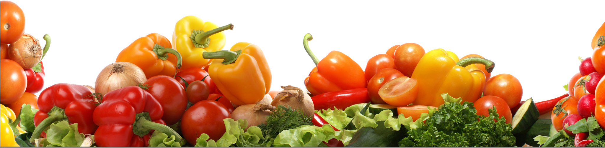 Fruit Borders Png Royalty-free Image - Fruits And Vegetables Background Png (2048x528), Png Download