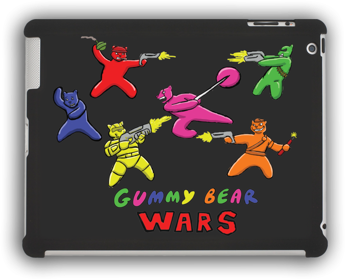 Gummy Bear Wars Ipad - Apple Ipad Family (830x600), Png Download