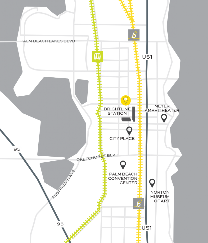 Book Now - Miami Brightline Station Map (878x1024), Png Download