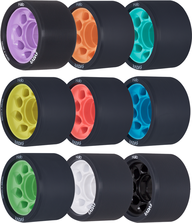 Radar-halo - Radar Halo Wheels 59mm S 38mm - 4 Set - Halo Hub Pink (1000x1000), Png Download