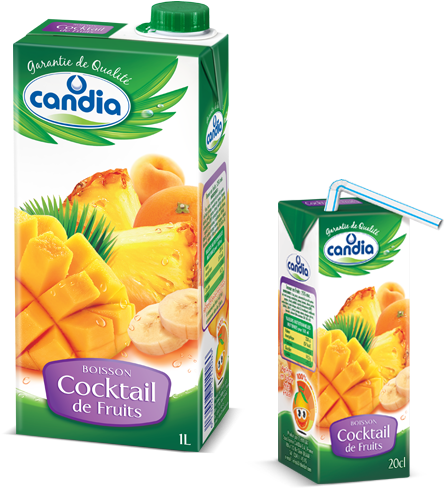Produit Candia Algérie Boisson Cocktail De Fruits (517x605), Png Download