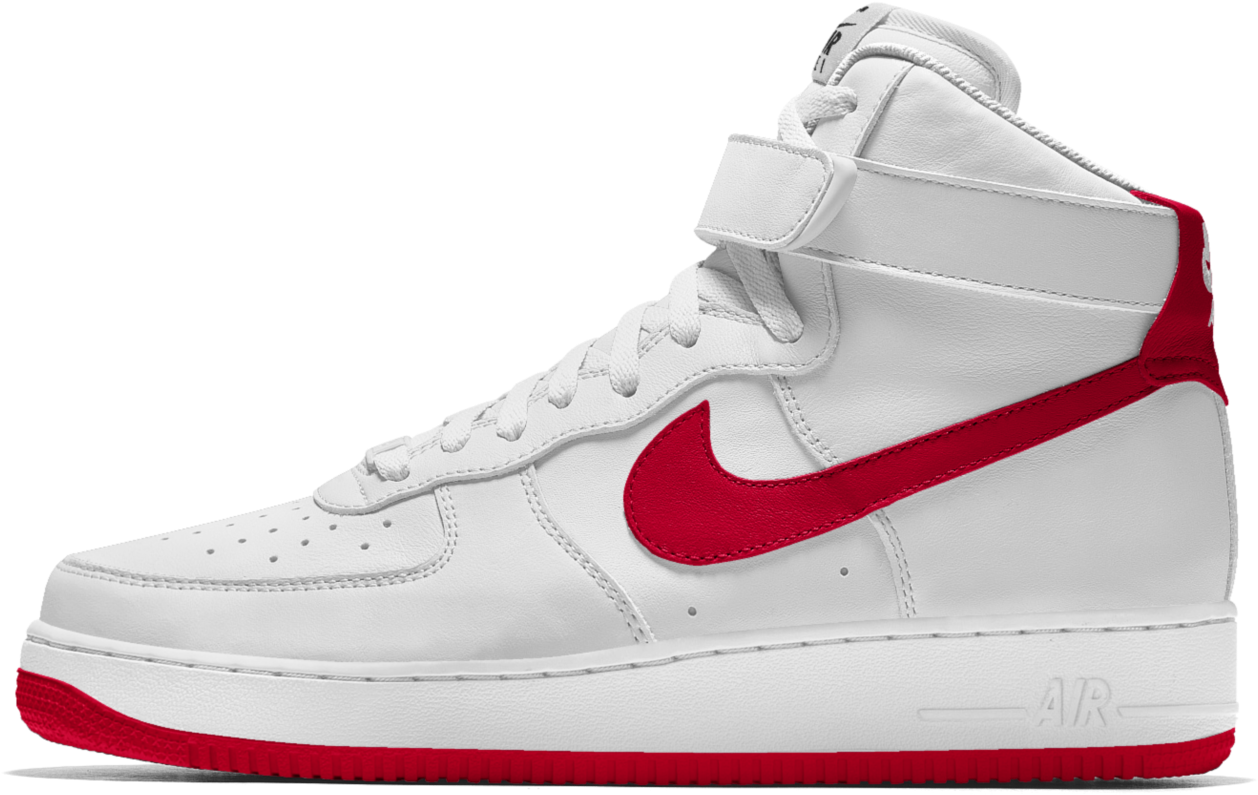 Nike Air Force 1 High Id Shoe - Air Force 1 High Id White (1500x1500), Png Download
