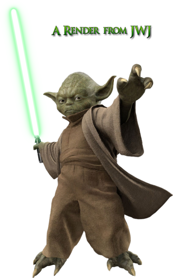 Yoda Clip Art Black And White Library - Star Wars Characters Cutouts (565x907), Png Download