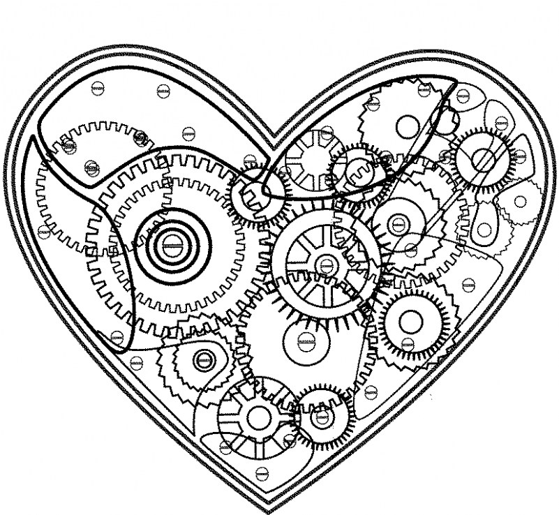 Download Grs2112 Gears Of My Heart - Gourmet Rubber Stamps Cling Stamps ...