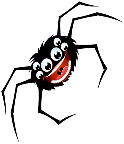 Feed The Spider - Cartoon (1024x500), Png Download