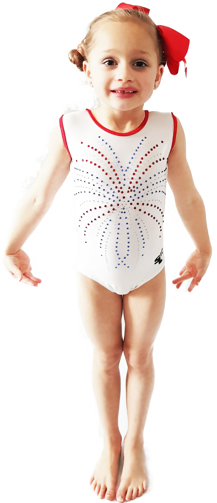 Gioia Red White Blue - Girl (861x1988), Png Download