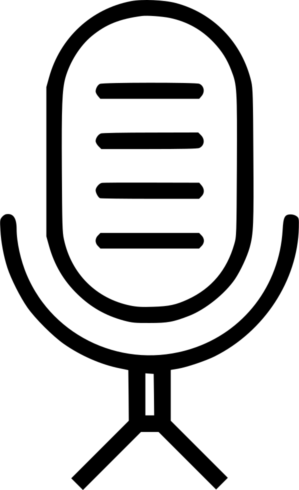 Microphone Radio Vintage Mic Comments - Icon (598x980), Png Download