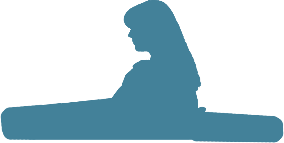 Computerwoman3b - Silhouette (924x464), Png Download