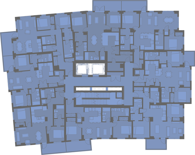 Suite A21000 Sq - Floor Plan (650x517), Png Download