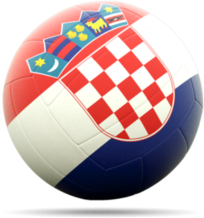 Download Volleyball Icon For Non-commercial Use - Croatian Flag (640x480), Png Download