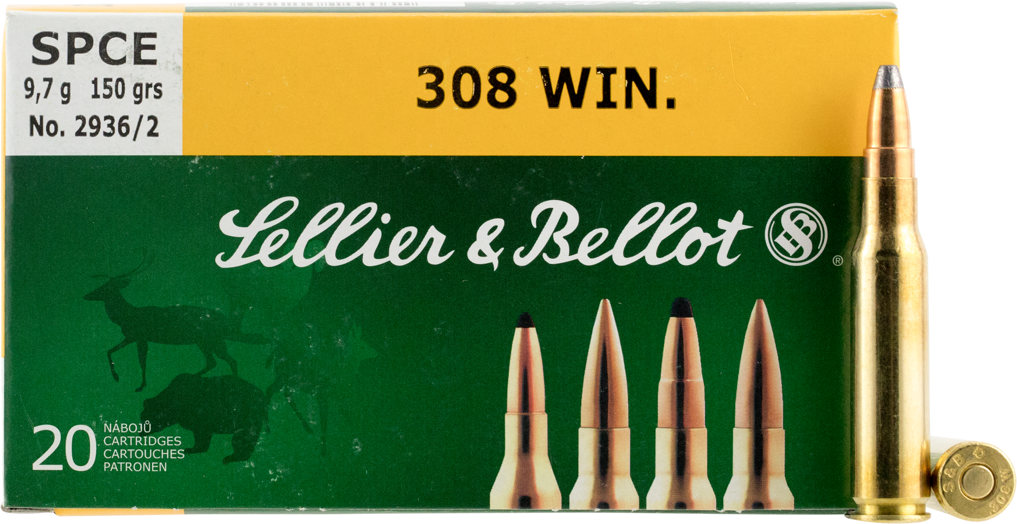 Price - $16 - - Sellier & Bellot .308 Win (3705x2064), Png Download