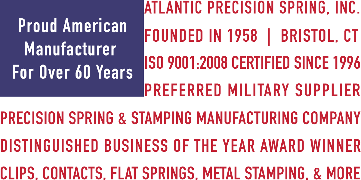 Metal Stamping In The Usa With Atlantic Precision Spring - Area Videosorvegliata (1200x600), Png Download