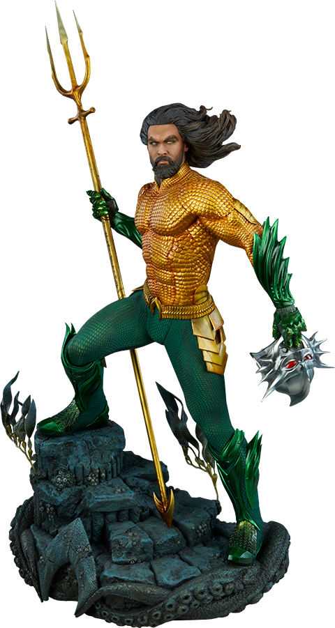 Aquaman Premium Format™ Figure - Aquaman (480x901), Png Download