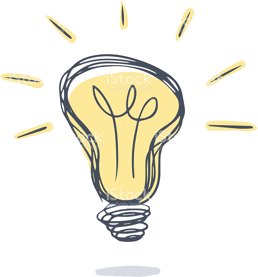 Drawing Clip Art Transprent Library - Clipart Light Bulb (1024x1024), Png Download