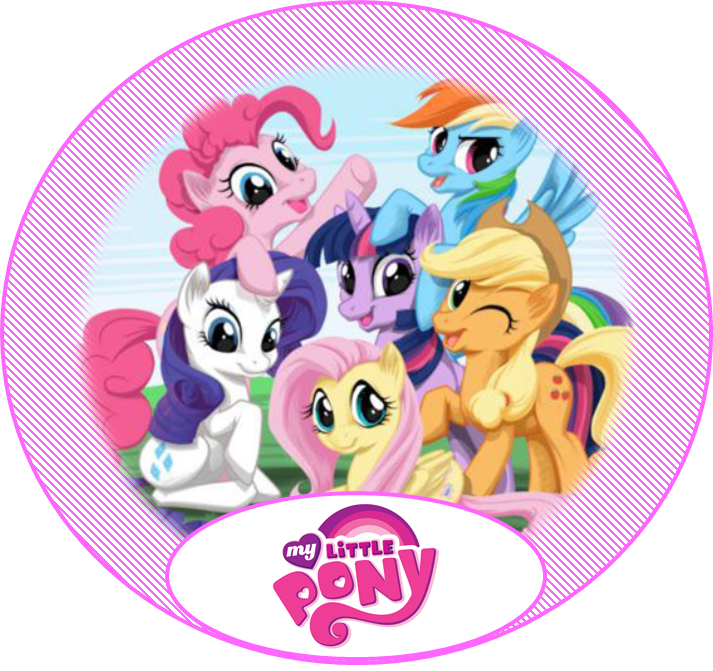 My Little Pony Birthday Party Thank You Favor Tags - My Little Pony Friendship (713x671), Png Download