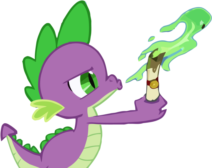 Catastrophe At The Corner By Veggie55 - My Little Pony Spike Fire (900x584), Png Download