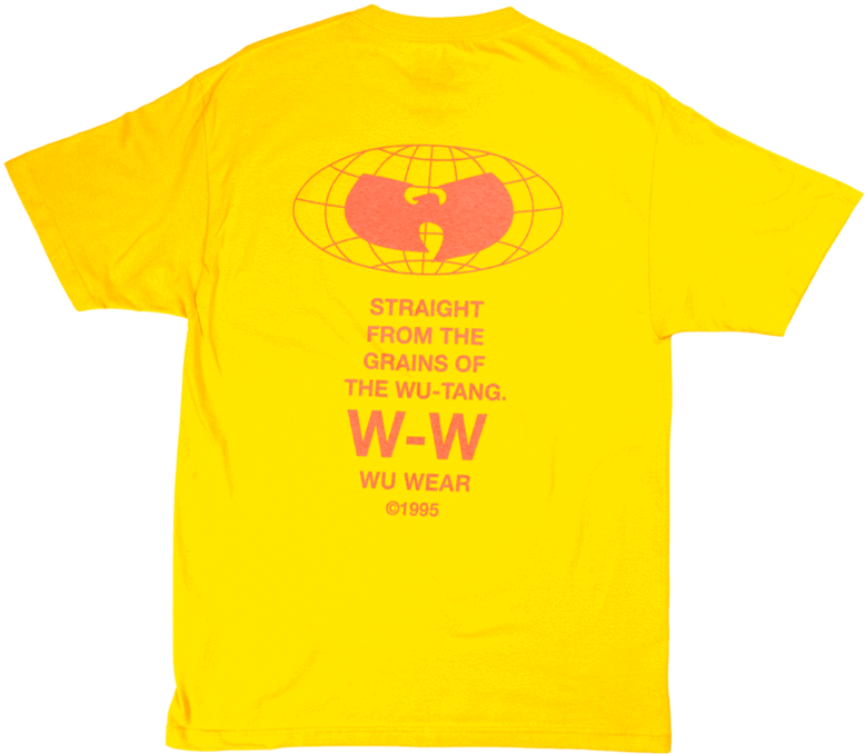 Grains Globe Logo Tee - Brockhampton Iridescence Yellow Shirt (800x1101), Png Download