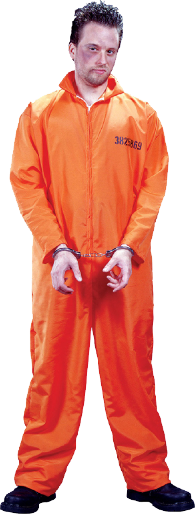 Prisoner Png, Download Png Image With Transparent Background, - Orange Prison Jumpsuit (400x1052), Png Download