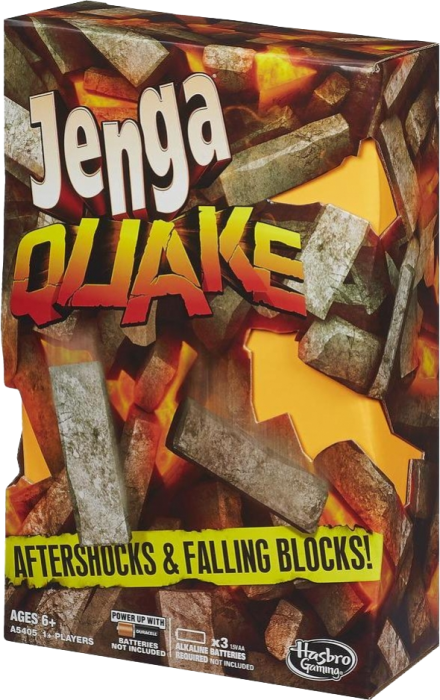Jenga Quake - Hasbro Jenga Quake Game (440x700), Png Download