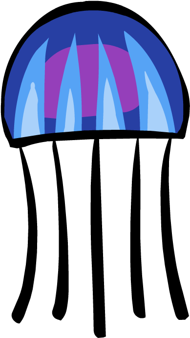 Image Jellyfish Gif Club Penguin Wiki Fandom Powered - Wiki (601x689), Png Download