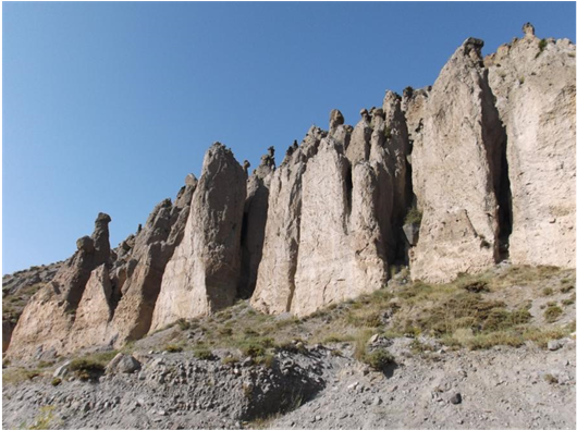 Traces Of Erosion And Formation Of Fairy Chimney In - Outcrop (903x394), Png Download