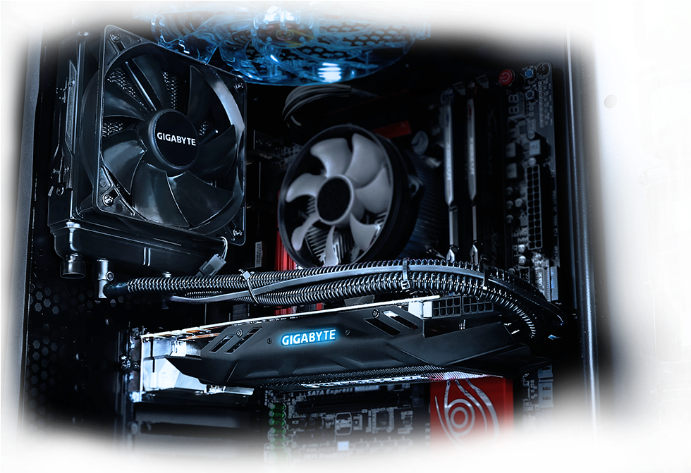 Combining High End Nvidia Gtx980ti Vga Card With Exclusive - Gigabyte Nvidia Geforce Gtx 980 Waterforce (1131x670), Png Download