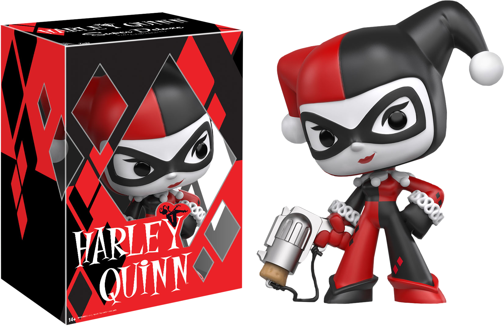 Batman - Harley Quinn Super Deluxe Vinyl (1649x1067), Png Download