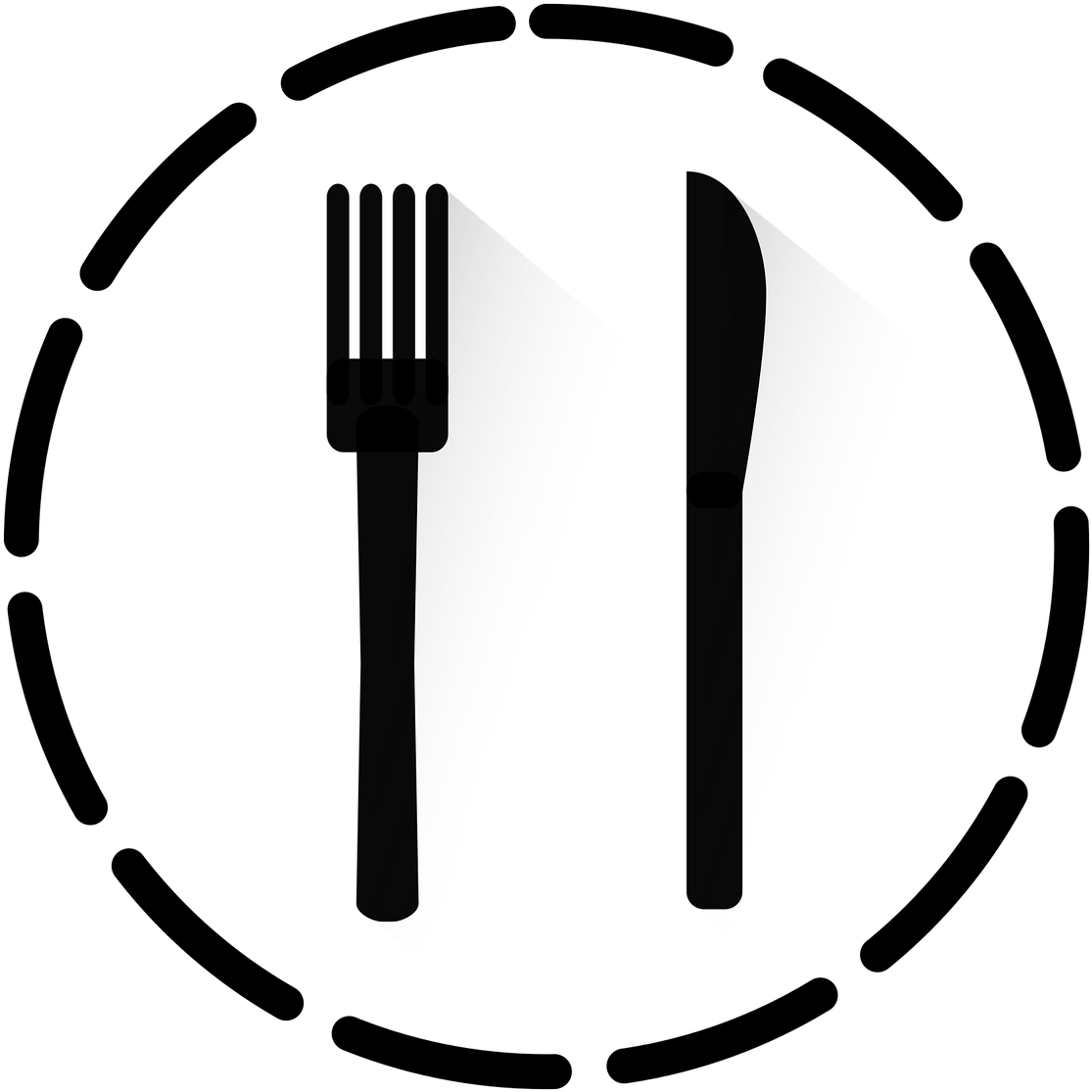 Cutlery Eat Fork Knife Icon Png Image - ไอคอน กิน Png (1280x1280), Png Download