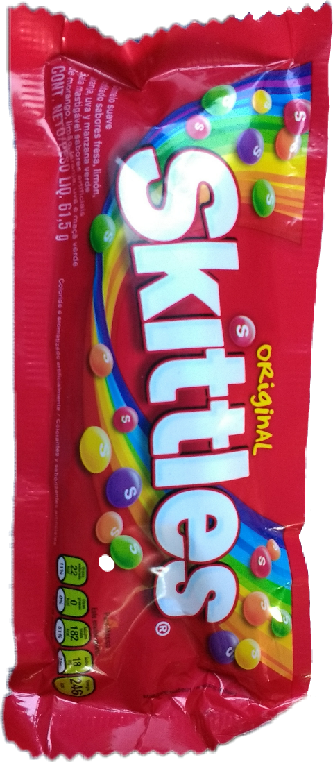 6 X Skittles Candy Original 99gm (480x1098), Png Download
