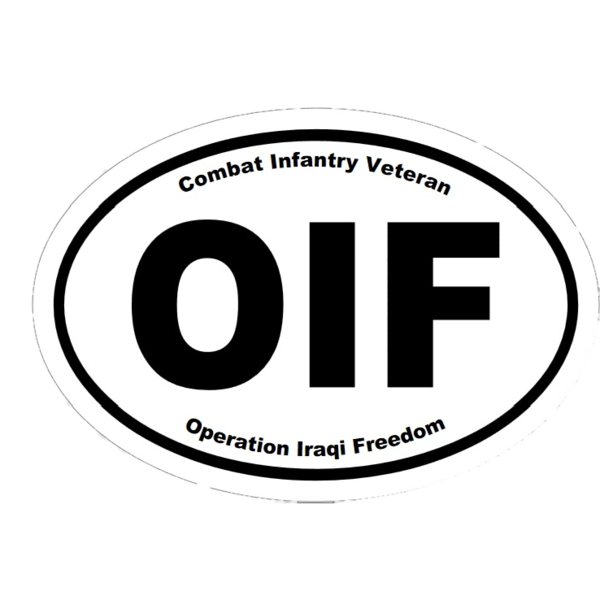 Oif Oval Decal - Circle (600x600), Png Download