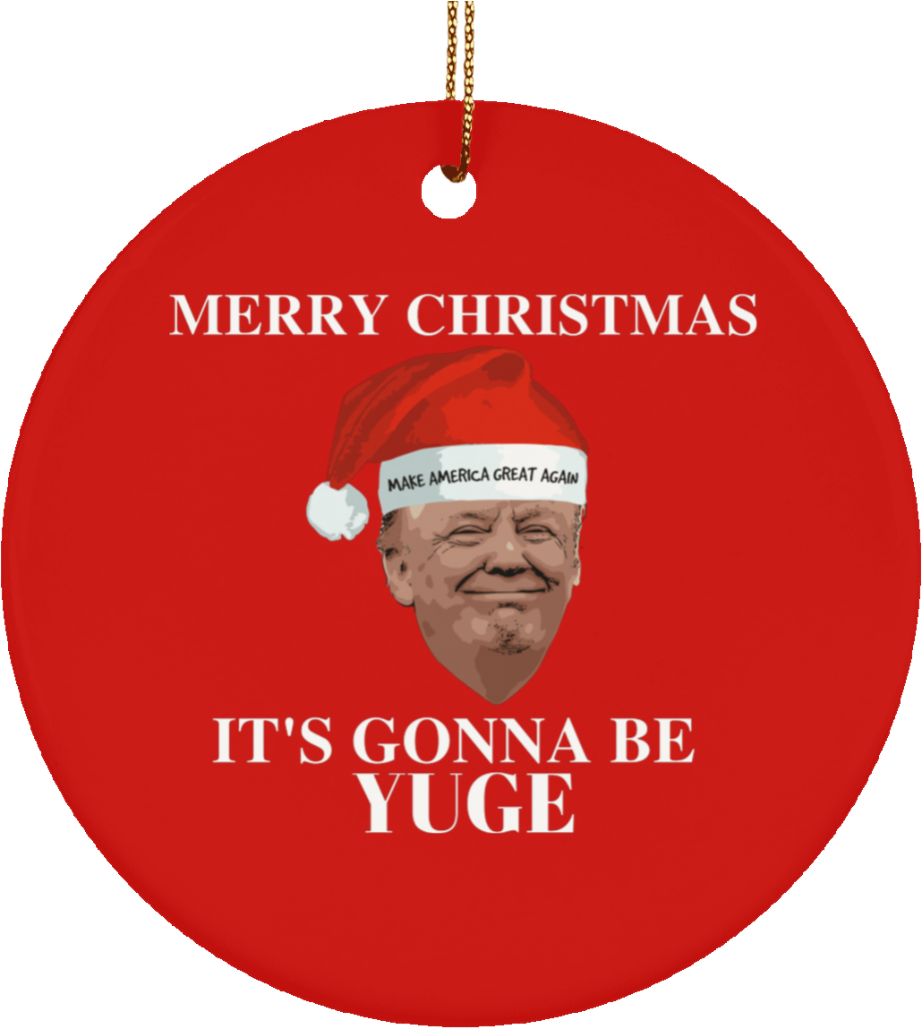 Donald Trump Christmas Ornament - Donald Trump Make Christmas Men Great Again Ugly Christmas (1155x1155), Png Download