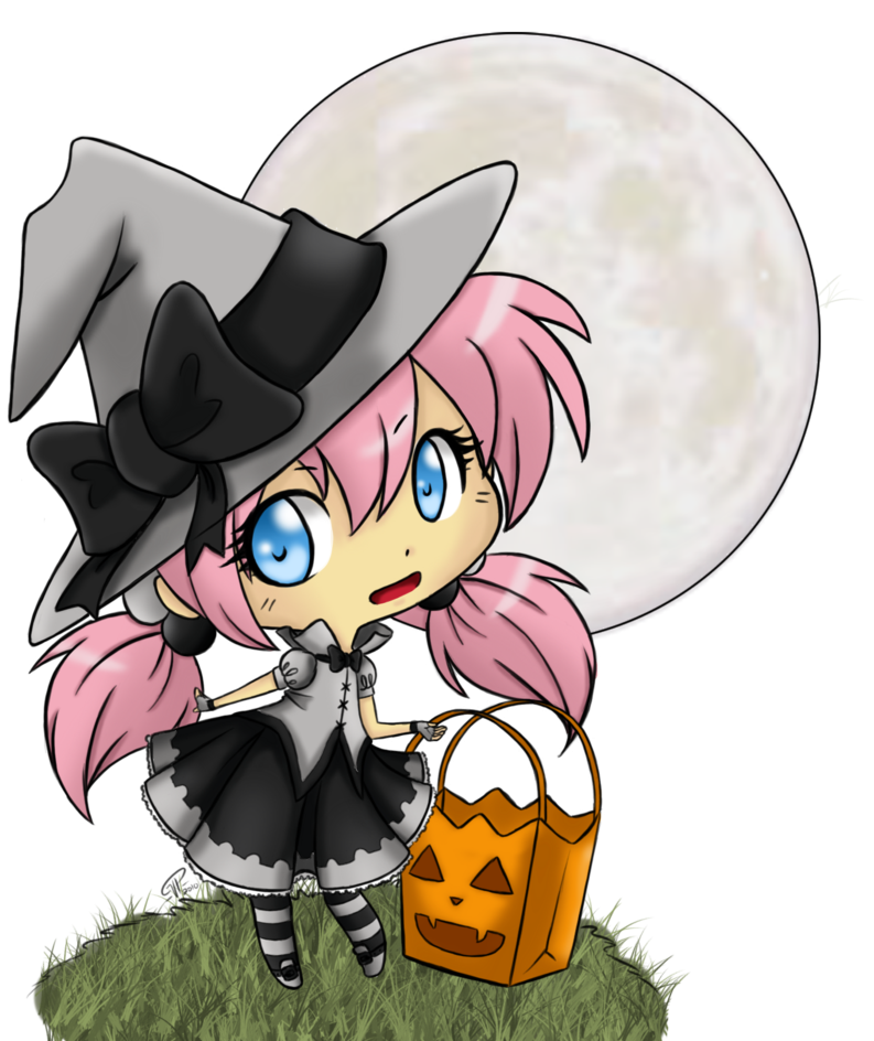 Drawn Witch Kawaii - Portable Network Graphics (846x943), Png Download