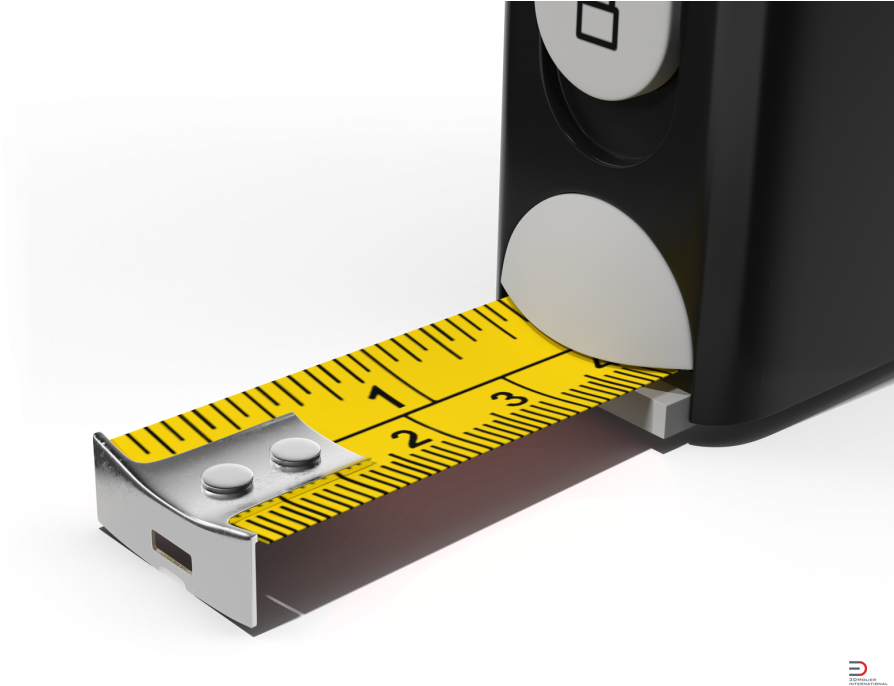 5 Digital Tape Measure Black Royalty-free 3d Model - Etape16 Et16.75-db-rp Digital Tape Measure (920x690), Png Download